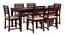 Fonteyn 6 Seater Dining Set With 2 Drawer (Walnut Finish) by Urban Ladder - Front View Design 1 - 860335