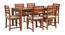 Gilmour 6 Seater Dining Set With 2 Drawer (Honey Oak Finish) by Urban Ladder - Front View Design 1 - 860337