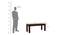Noguchi Six Seater Dining Set With Bench (Walnut Finish) by Urban Ladder - Design 1 Dimension - 860340