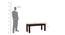 Noguchi Six Seater Dining Set With Bench (Walnut Finish) by Urban Ladder - Design 1 Dimension - 860340