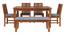 Alaca Six Seater Dining Set With Bench (Honey Oak Finish) by Urban Ladder - Design 1 Side View - 860341
