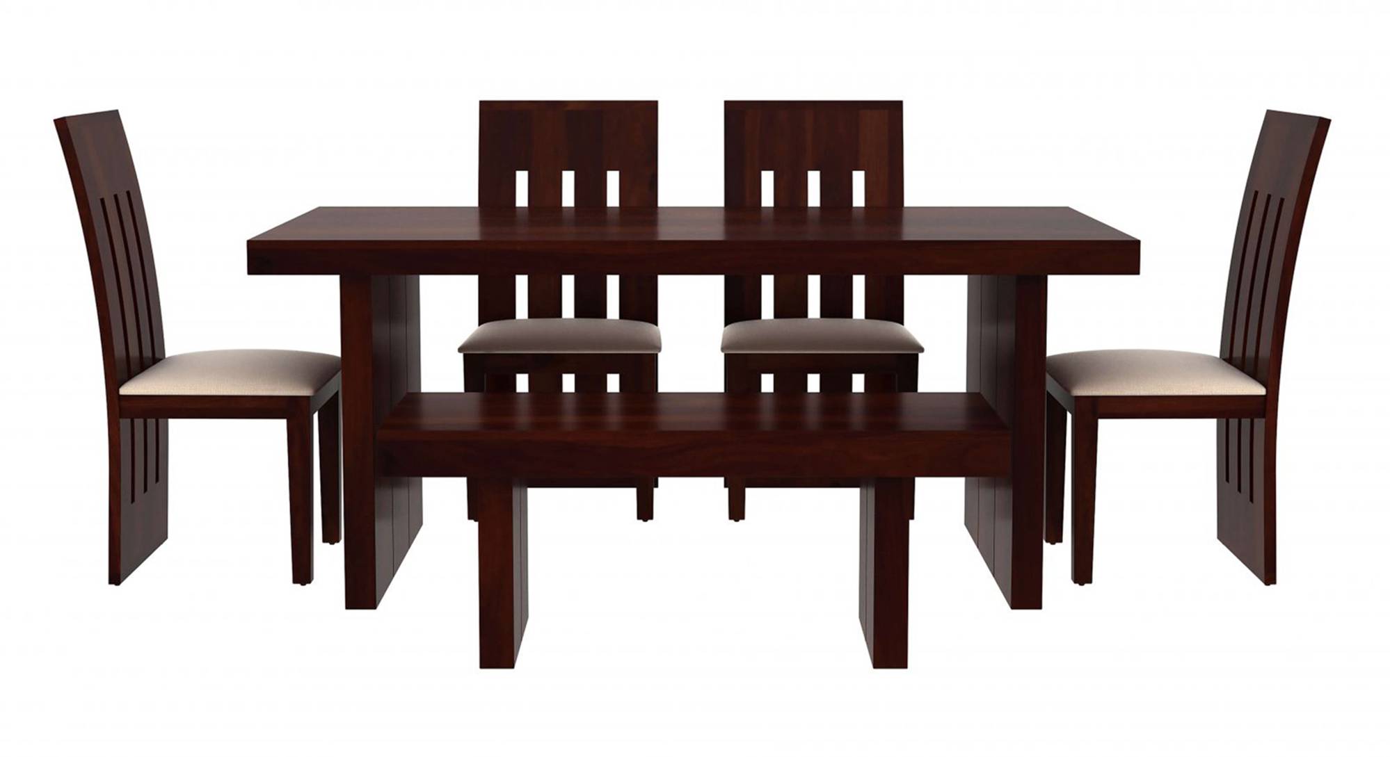 Asher Six Seater Dining Set With Bench Urban Ladder