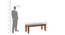 Alaca Six Seater Dining Set With Bench (Honey Oak Finish) by Urban Ladder - Design 1 Dimension - 860346