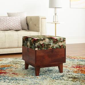 Olive Solid Wood Square Ottoman - Set of 2-image-24