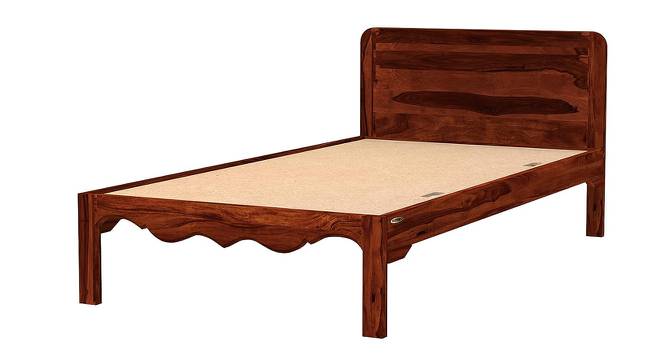 Isabella Solid Wood Bed in Honey Oak Finish (Single Bed Size, Honey Oak Finish) by Urban Ladder - - 