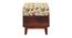 Olive Solid Wood Square Ottoman - Set of 2 (Multi Floral) by Urban Ladder - - 