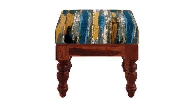 Zoya Turning Solid Wood Square Ottoman (Abstract Print) by Urban Ladder - - 
