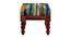 Zoya Turning Solid Wood Square Ottoman (Abstract Print) by Urban Ladder - - 