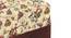 Olive Solid Wood Square Ottoman - Set of 2 (Multi Floral) by Urban Ladder - - 