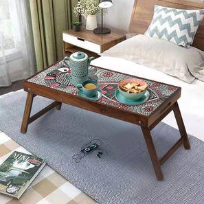 New Arrivals Dining Room Furniture Design Peacock Doodle Art Breakfast Table and Serving Tray