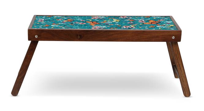 Blue Floral Breakfast Table and Serving Tray by Urban Ladder - - 