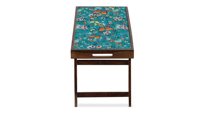 Blue Floral Breakfast Table and Serving Tray by Urban Ladder - - 