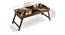 Parquet Wooden Texture Breakfast Table and Serving Tray by Urban Ladder - - 