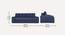 Calliro 3 Seater Pull Out Sofa Cum Bed with storage In Navy Blue Colour (Navy Blue) by Urban Ladder - Design 1 Dimension - 861753