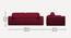 Parega 3 Seater Pull Out Sofa Cum Bed In Blue Colour (Maroon) by Urban Ladder - Design 1 Dimension - 861759