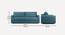 Flycon 3 Seater Pull Out Sofa Cum Bed In Blue Colour (Teal Blue) by Urban Ladder - Design 1 Dimension - 861764
