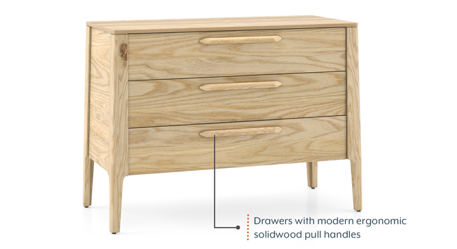 Faye Chest of Drawers Finish - Natural white Ash (Natural White Ash Finish) by Urban Ladder - Cross View Design 1 - 863531