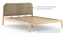 Faye Bed King Size Finish - Natural white Ash, Fabric- Casablanca (Queen Bed Size, Natural White Ash Finish) by Urban Ladder - Side View Design 1 - 863556