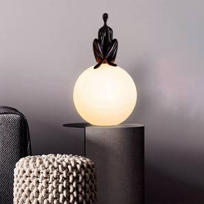Home Decor Design Siri Poly Resin Table Lamp in Black,White Colour (Multicolor)