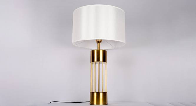 Kora Metal Table Lamp in Brass Colour (Yellow) by Urban Ladder - Design 1 Side View - 866016