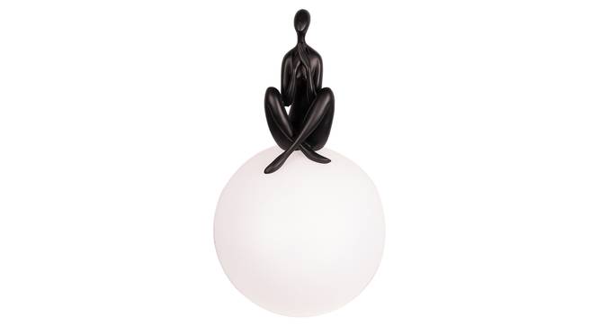 Siri Poly Resin Table Lamp in Black,White Colour (Multicolor) by Urban Ladder - Front View Design 1 - 866088