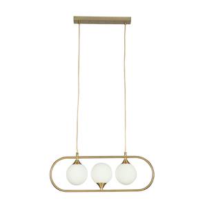 Ceiling Lights Design Amara Glass Hanging Light in Gold,White Colour (Multicolor)