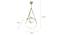 Hoop Metal Hanging Light in Sand Gold Colour (Gold) by Urban Ladder - Ground View Design 1 - 866313