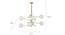 Cora Glass Hanging Light in Gold,Clear Colour (Gold) by Urban Ladder - Ground View Design 1 - 866342