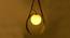 Hoop Metal Hanging Light in Sand Gold Colour (Gold) by Urban Ladder - Rear View Design 1 - 866386