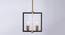 Alaya Metal Hanging Light in Black, Gold Colour (Multicolor) by Urban Ladder - Ground View Design 1 - 866409