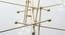 Cora Glass Hanging Light in Gold,Clear Colour (Gold) by Urban Ladder - Rear View Design 1 - 866437