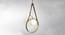 Hoop Metal Hanging Light in Sand Gold Colour (Gold) by Urban Ladder - Ground View Design 1 - 866484