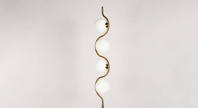 Opa Metal Floor Lamp in Gold Colour (Gold) by Urban Ladder - Design 1 Side View - 866556