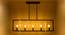 Aria Metal Hanging Light in Black, Gold Colour (Multicolor) by Urban Ladder - Front View Design 1 - 866581