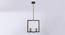 Alaya Metal Hanging Light in Black, Gold Colour (Multicolor) by Urban Ladder - Design 1 Side View - 866626