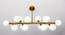 Starburst Glass Hanging Light in Gold,White Colour (Multicolor) by Urban Ladder - Design 1 Side View - 866655