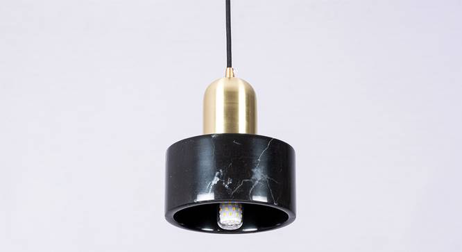 Shine-Bk Metal Hanging Light in Black Colour (Black) by Urban Ladder - Design 1 Side View - 866680
