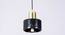 Shine-Bk Metal Hanging Light in Black Colour (Black) by Urban Ladder - Design 1 Side View - 866680