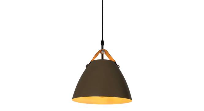 Voris Metal Hanging Light in Brown Colour (Brown) by Urban Ladder - Design 1 Side View - 866683