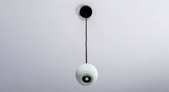Haze-B Cement Hanging Light in Grey Colour (Grey) by Urban Ladder - Design 1 Side View - 866692
