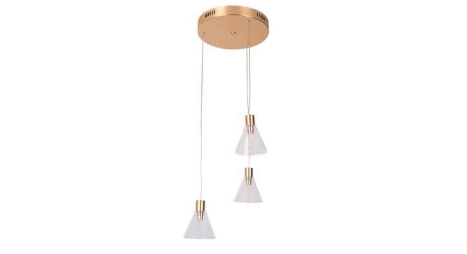 Beta Pendant Metal Hanging Light in Gold Colour (Gold) by Urban Ladder - Front View Design 1 - 866707
