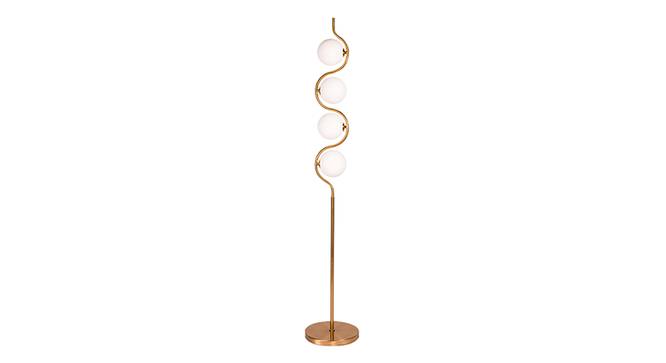 Opa Metal Floor Lamp in Gold Colour (Gold) by Urban Ladder - Front View Design 1 - 866710