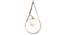 Hoop Metal Hanging Light in Sand Gold Colour (Gold) by Urban Ladder - Front View Design 1 - 866712
