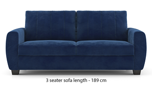 Luna Fabric Sofa (Marine Blue)
