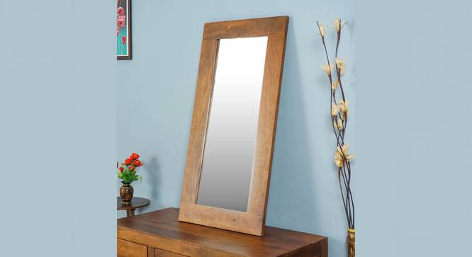 Portugal Solid Wood Mirror Frame (Dark Brown Finish) by Urban Ladder - - 