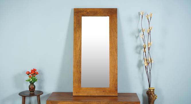 Portugal Solid Wood Mirror Frame (Dark Brown Finish) by Urban Ladder - - 