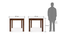 Arabia 4 Seater Dining Table (With Storage) (Teak Finish) by Urban Ladder - Dimension Design 1 - 