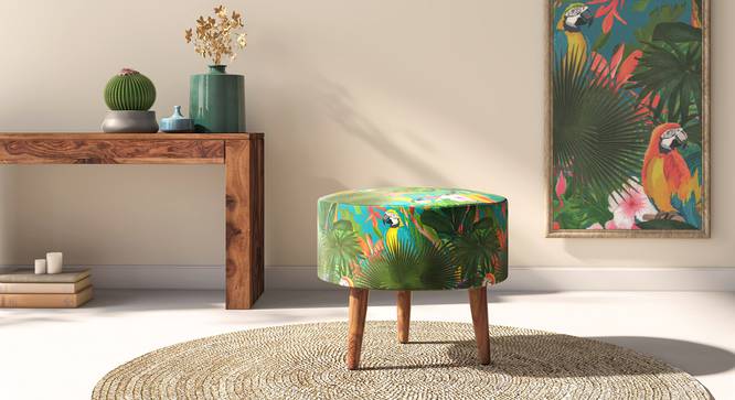 Petunia Stools (Teak Finish) by Urban Ladder - Design 1 - 868184