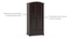 Alexandra Solid Wood Wardrobe (Mahogany Finish) by Urban Ladder - Design 1 - 