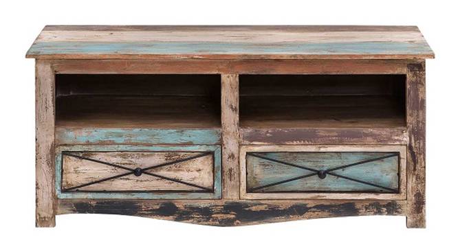 Hayden Solid Wood TV Console (Distressed Finish) by Urban Ladder - - 